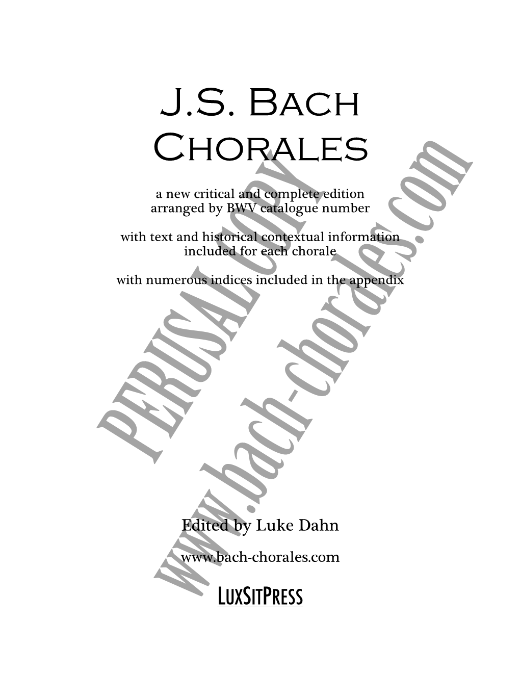 J.S. Bach Chorales