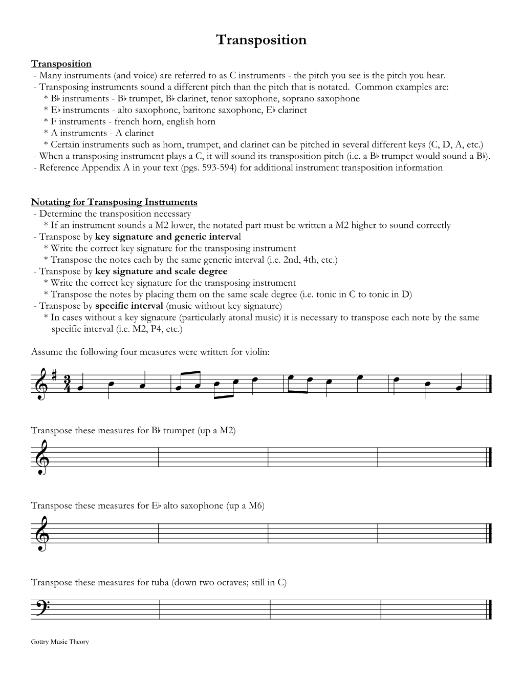 Transposition Handout.Mus