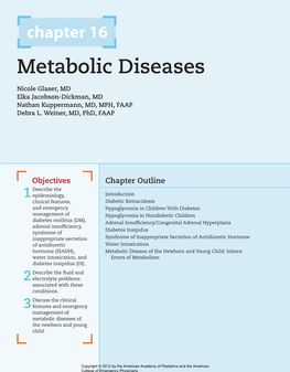 Metabolic Diseases