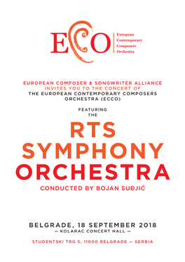 Rts Symphony Orchestra Conducted by Bojan Suđjić