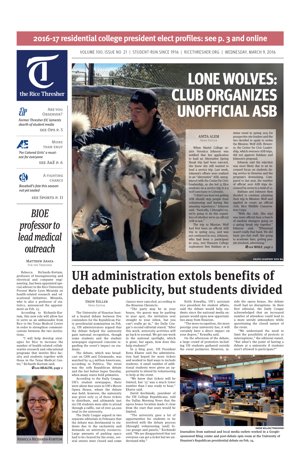 Lone Wolves: Club Organizes Unofficial