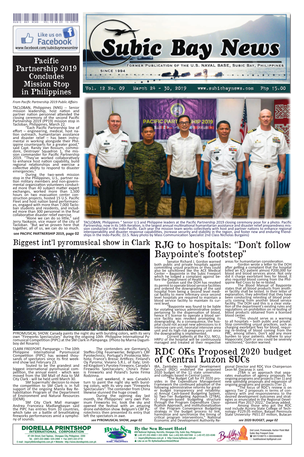 Subic Bay News Vol 12 No 09 15.00Php