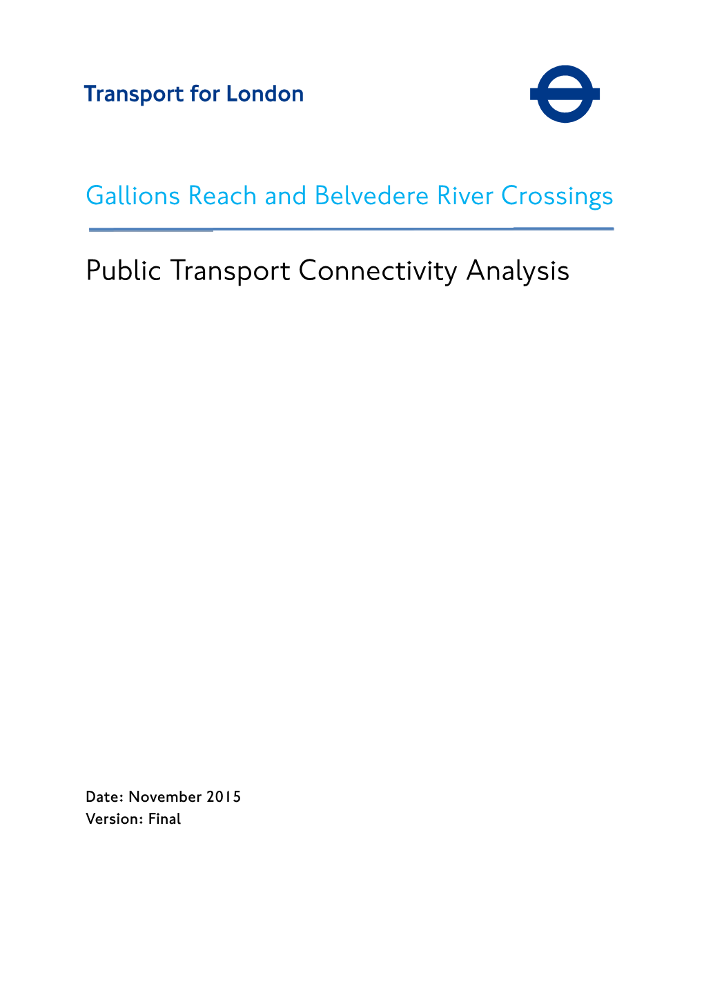 Public Transport Connectivity Analysis
