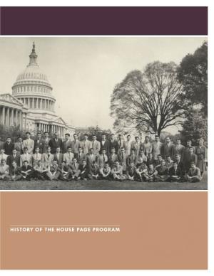 Download History of the House Page Program