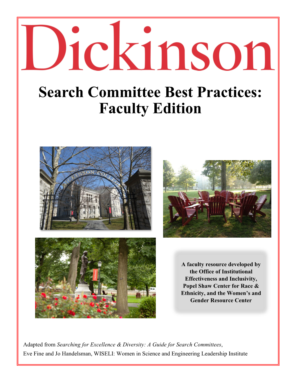 Faculty Search Committee Guidebook