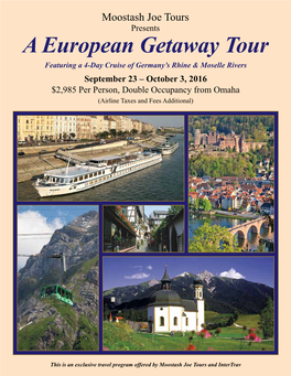 A European Getaway Tour