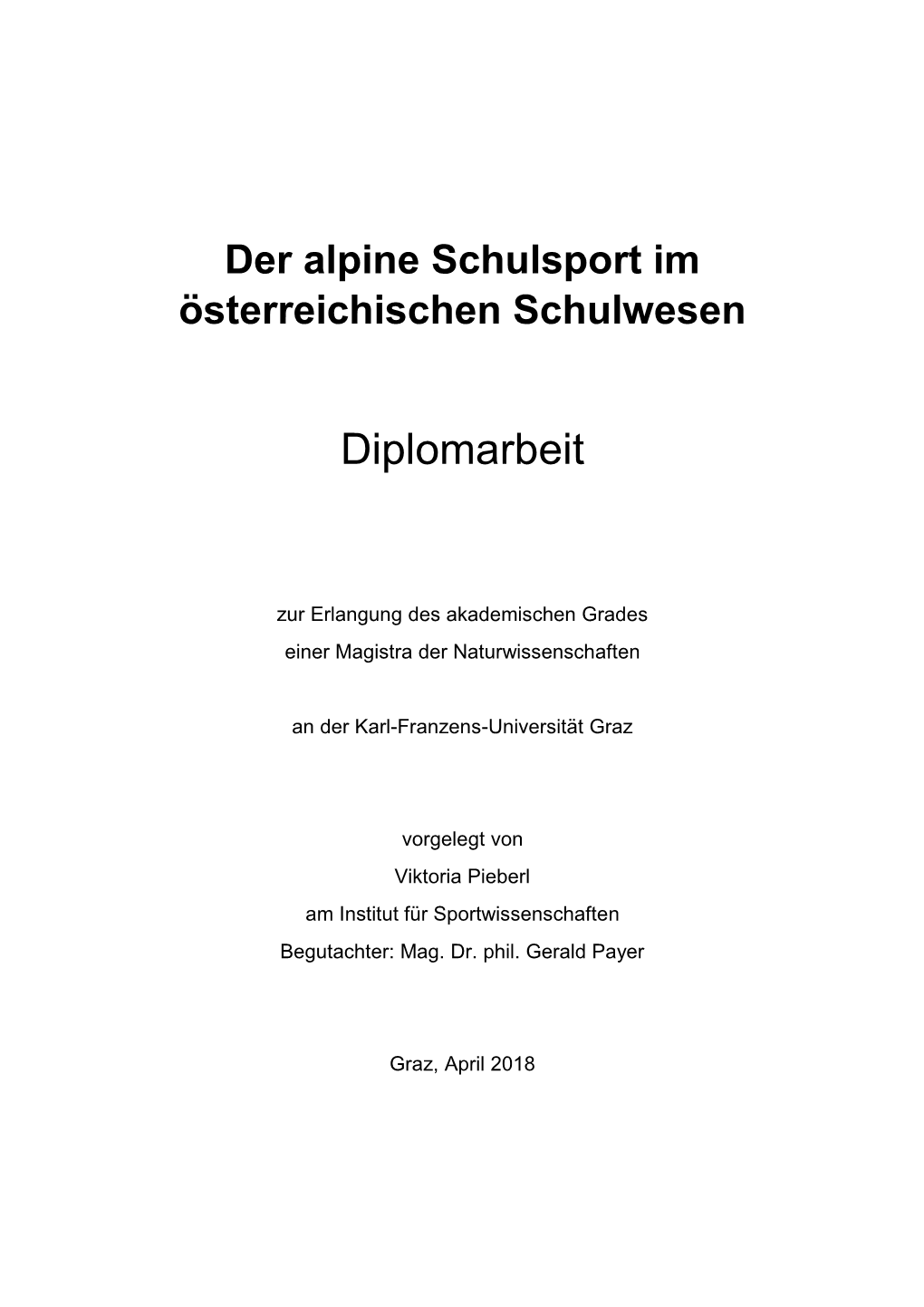 Diplomarbeit