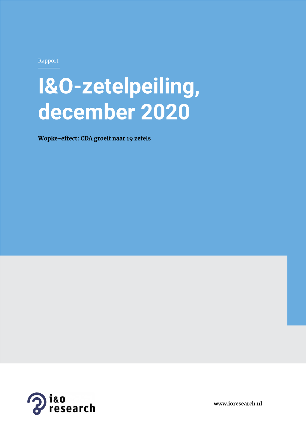 I&O-Zetelpeiling, December 2020