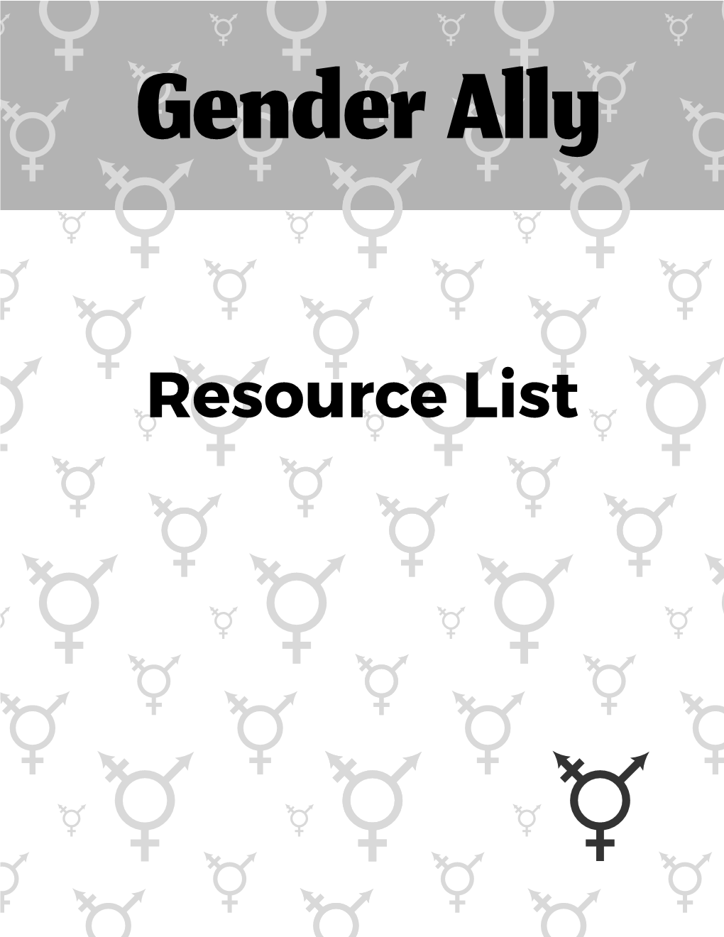 Resource List Gender Ally II ﻿Resource List 1