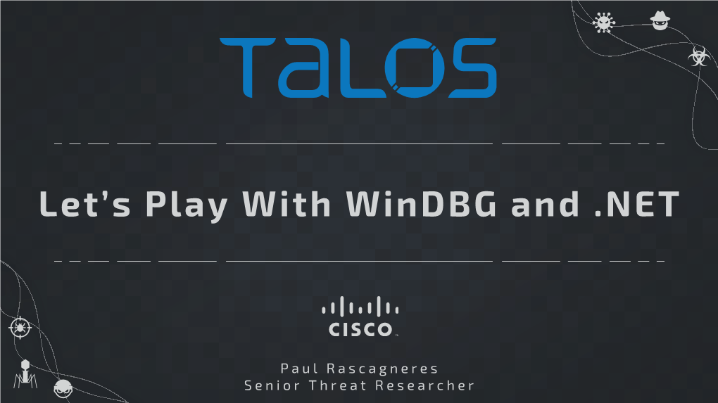 Let's Play with Windbg and .NET