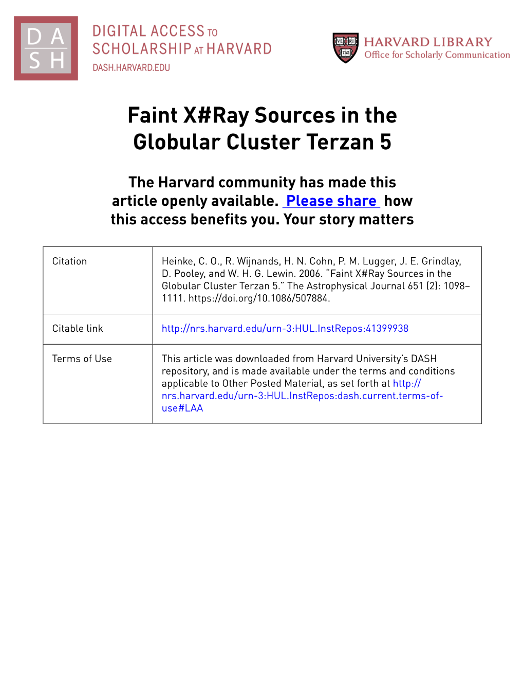 Faint X#Ray Sources in the Globular Cluster Terzan 5