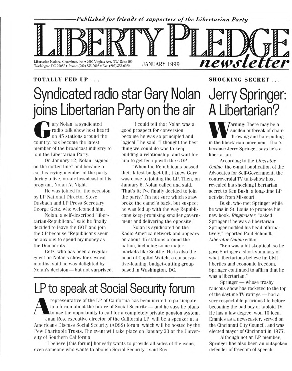Syndicated Radio Star Gary Nolan Joins Libertarian Party on The