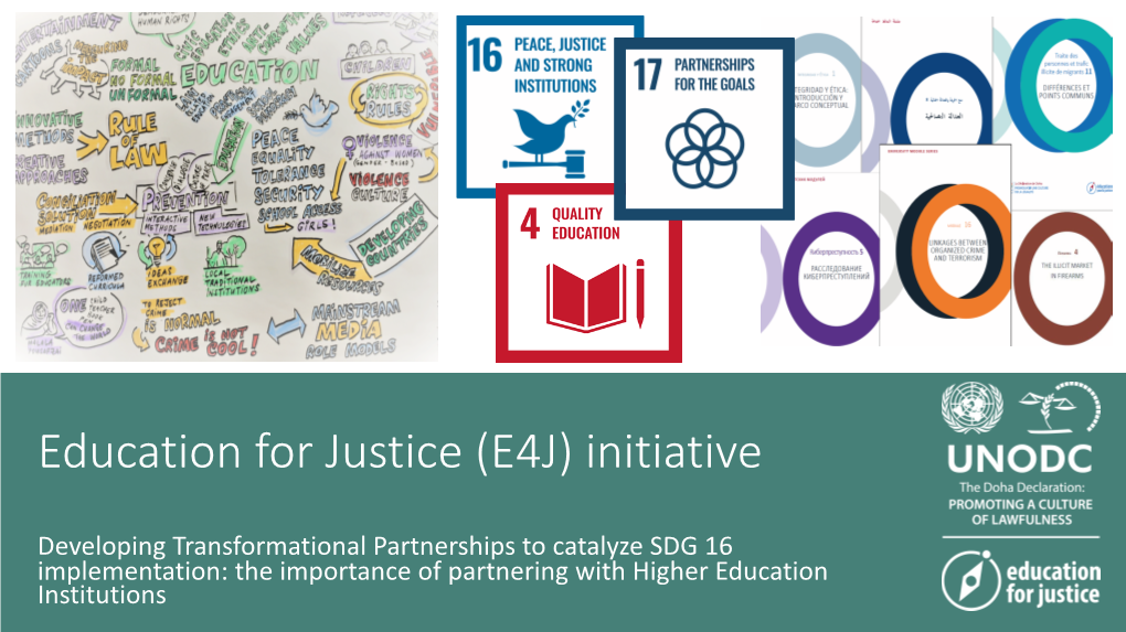 Education for Justice (E4J) Initiative