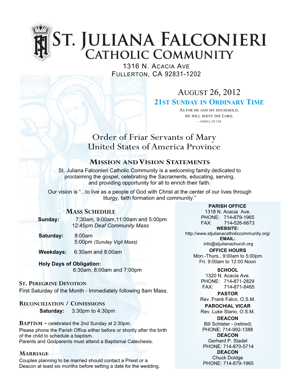 Order of Friar Servants of Mary United States of America Province