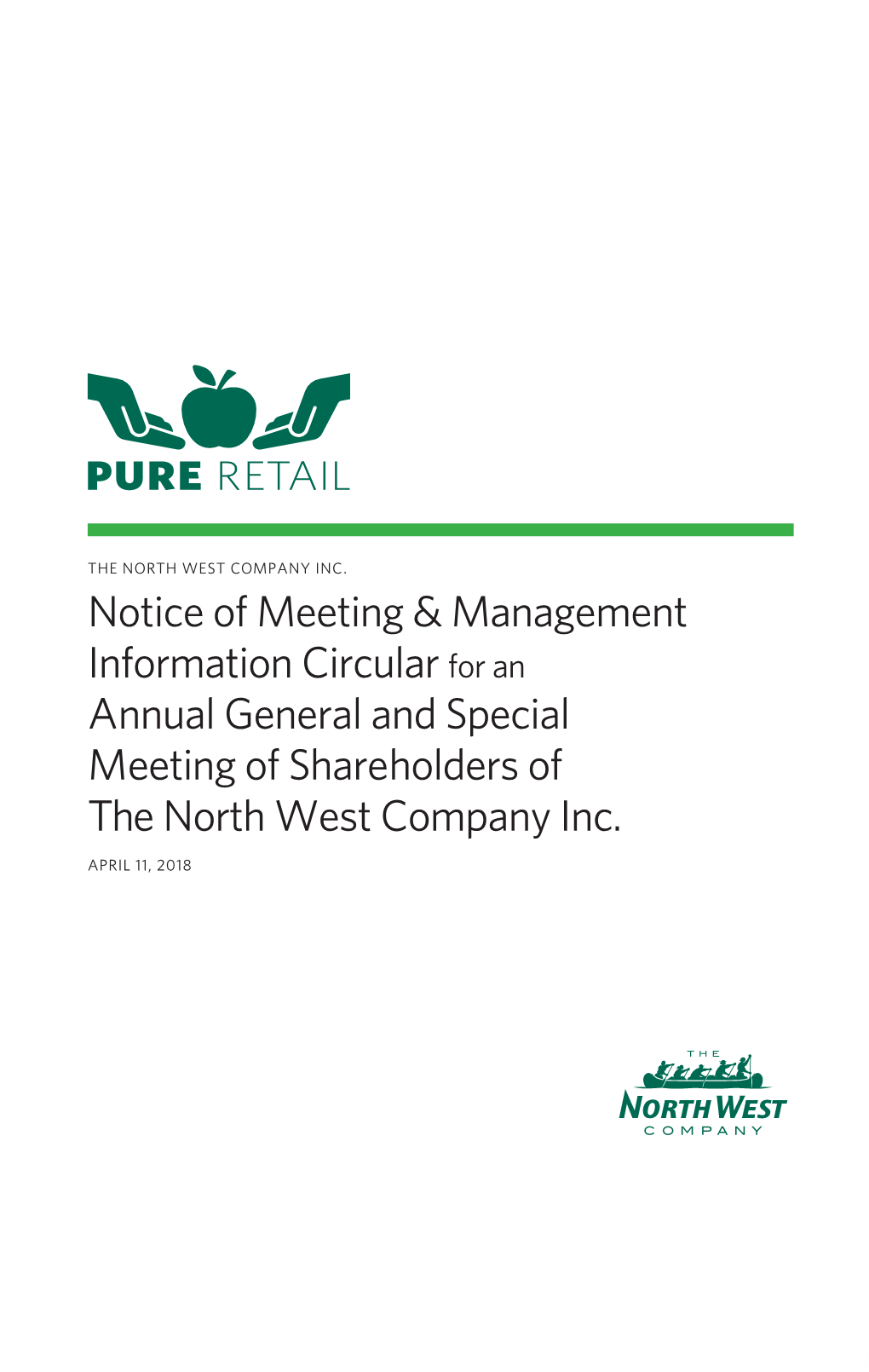 Notice of Meeting & Management Information Circular for an Annual