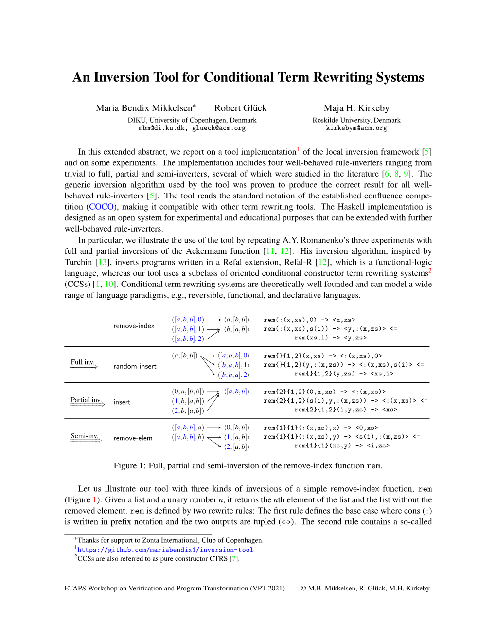 An Inversion Tool for Conditional Term Rewriting Systems