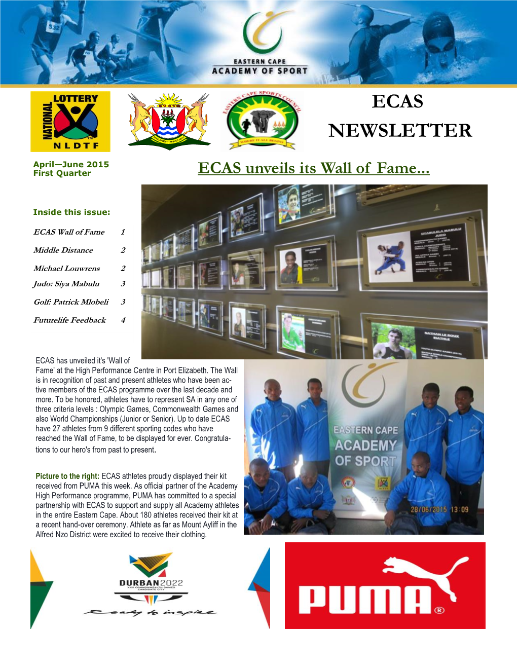 Ecas Newsletter