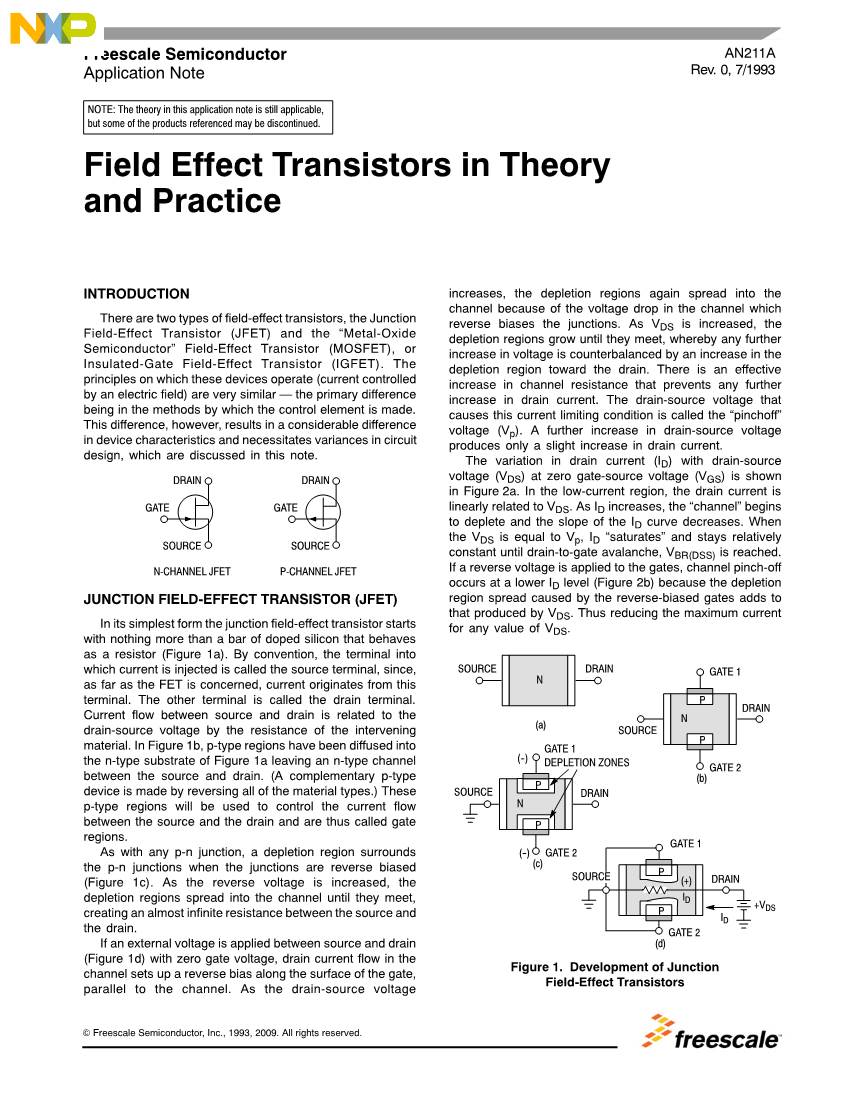 Field Effect Transistors in Theory and Practice Application Note