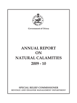 Annual Report on Natural Calamities 2009 - 10