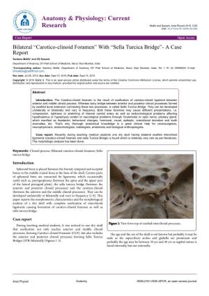 Carotico-Clinoid Foramen