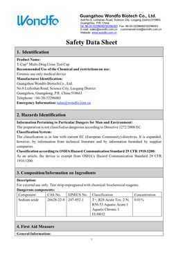 Safety Data Sheet 1