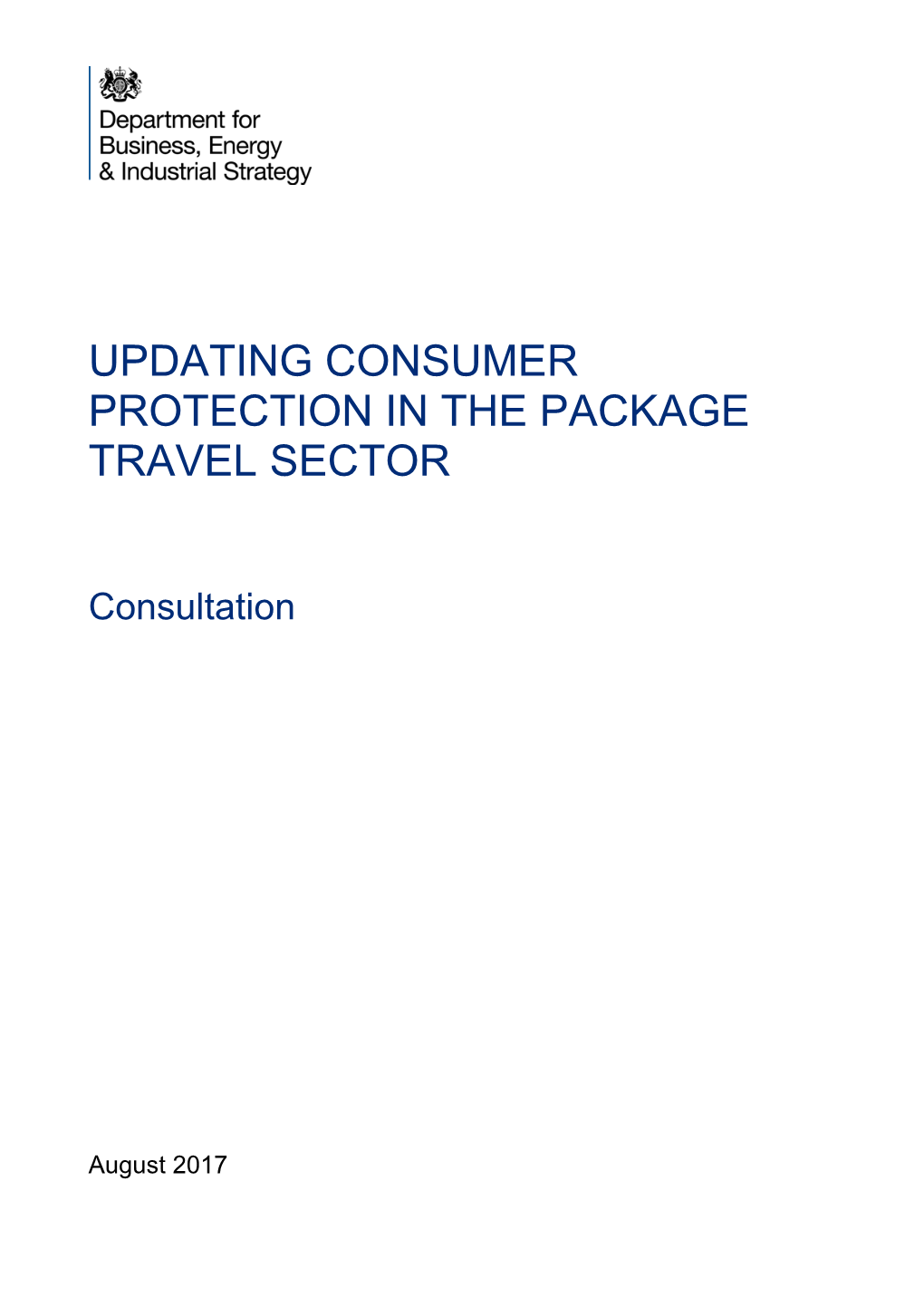 Updating Consumer Protection in the Package Travel Sector