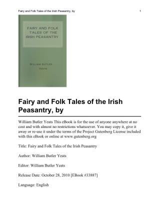 Fairy and Folk Tales of the Irish Peasantry, by 1