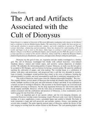 The Art and Artifacts Associated with the Cult of Dionysus