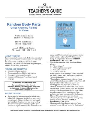 Random Body Parts Teacher's Guide