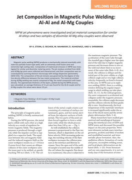 Jet Composition in Magnetic Pulse Welding: Al-Al and Al-Mg Couples