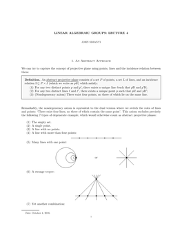 Linear Algebraic Groups: Lecture 4