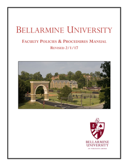 Faculty Handbook, Which Is Chapter 7 of the University Policies and Procedures