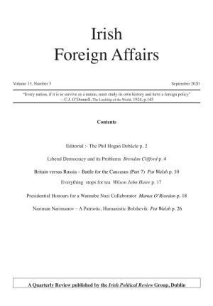 Irish Foreign Affairs
