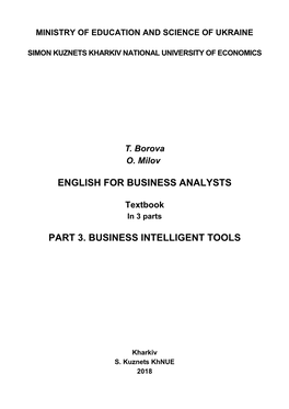 English for Business Analysts Part 3. Business