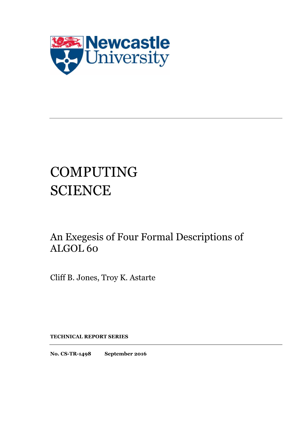 An Exegesis of Four Formal Descriptions of ALGOL 60