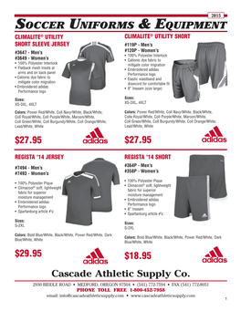 Soccer Uniforms & Equipment
