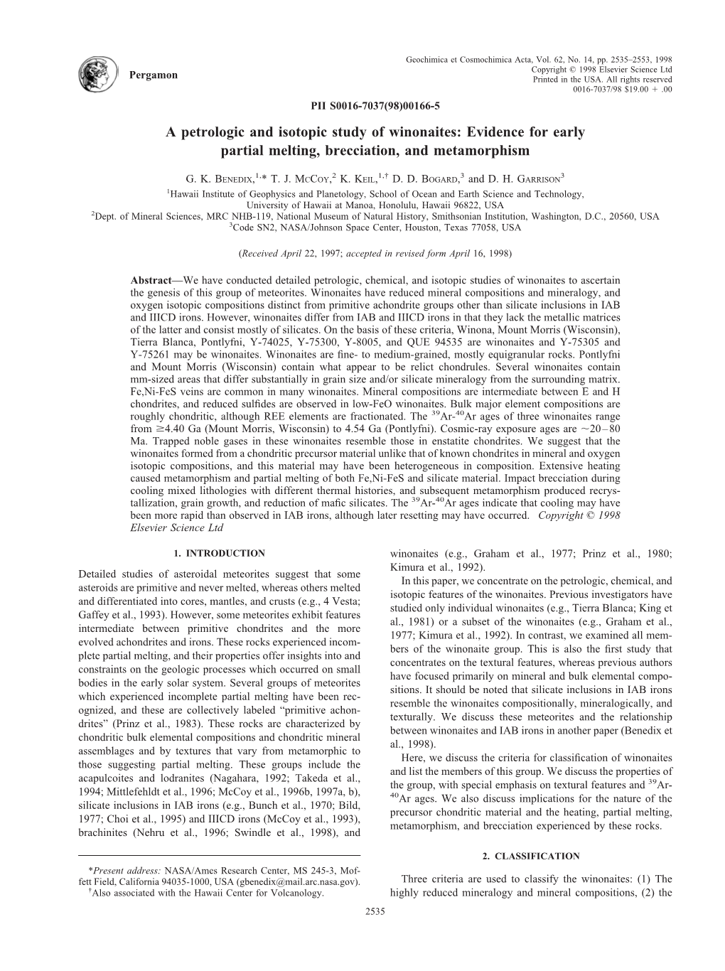 A Petrologic and Isotopic Study of Winonaites: Evidence for Early Partial Melting, Brecciation, and Metamorphism