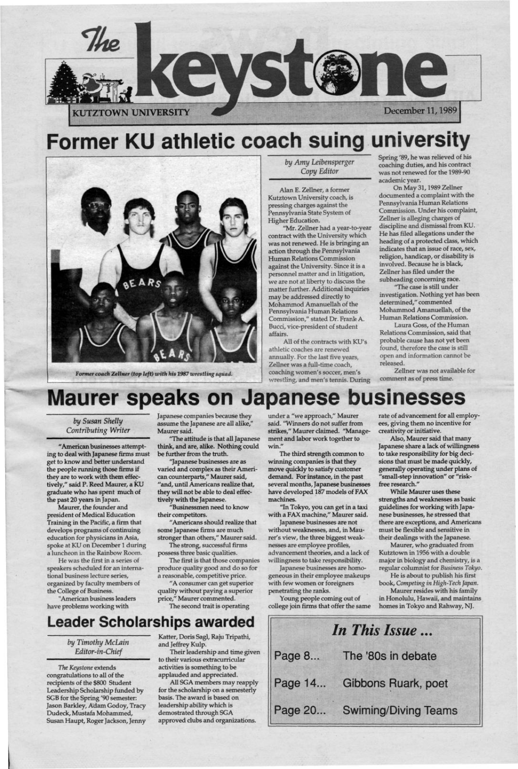 Former KU Athletic Coach Suing University Maurer Speaks on Japanese Businesses