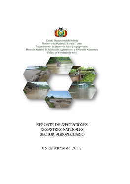 05 De Marzo De 2012 REPORTE DE AFECTACIONES DESASTRES