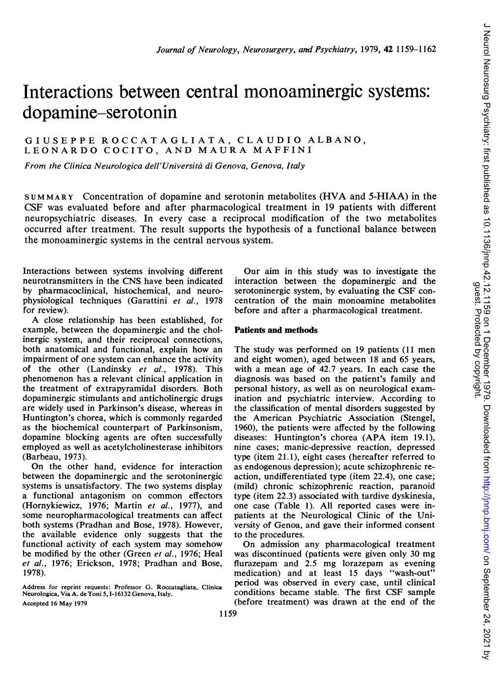 Dopamine-Serotonin