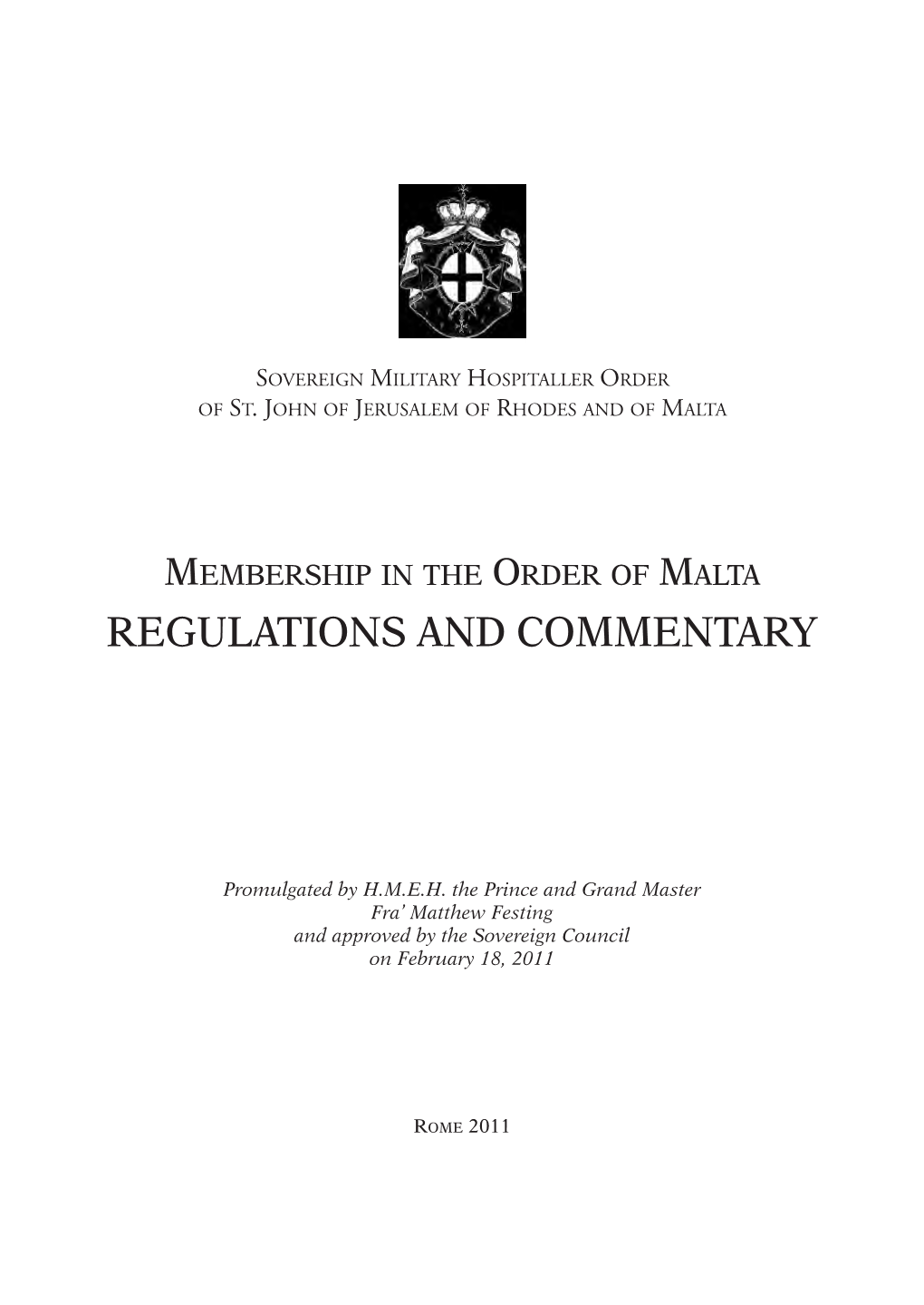Regulations and Commentary