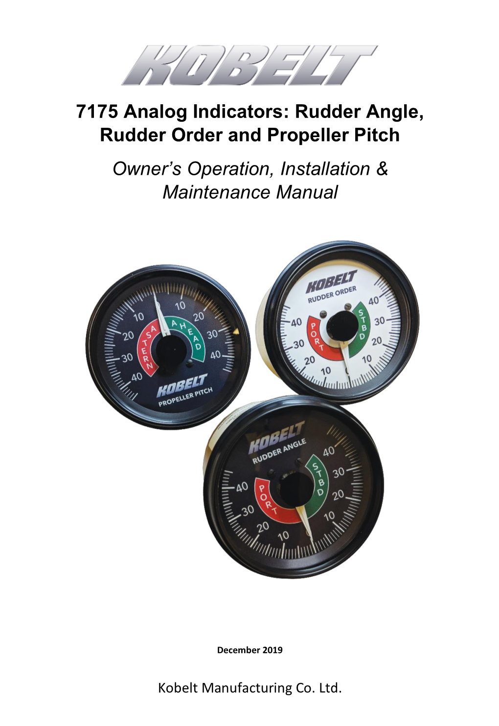 7175 Rudder Angle Indicator Manual
