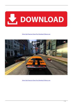 Driver San Francisco Game Free Download Hienzocom