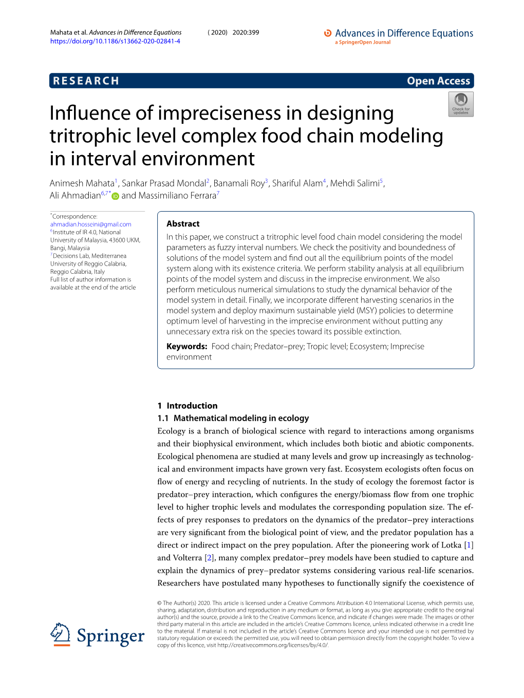 Influence of Impreciseness in Designing Tritrophic Level Complex