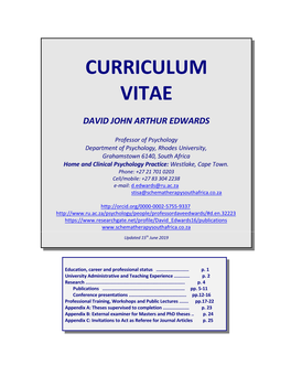 Curriculum Vitae