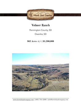 Volmer Ranch Brochure
