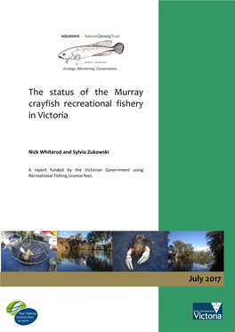 The Status of the Murray Crayfish Recreational Fishery in Victoria