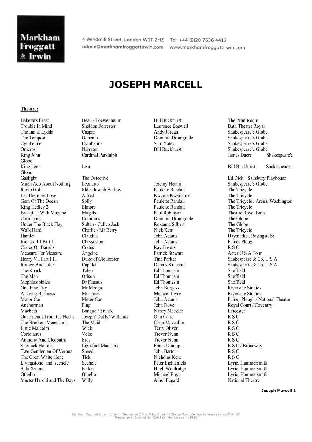 Joseph Marcell