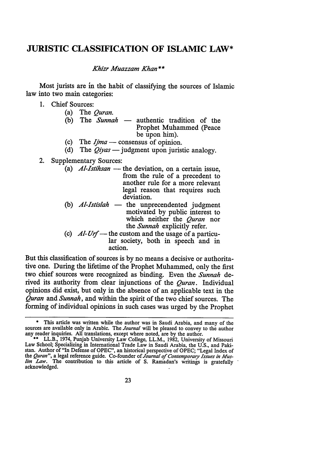 juristic-classification-of-islamic-law-docslib