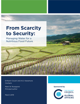 From Scarcity to Security: Managing Water for a Nutritious Food Future